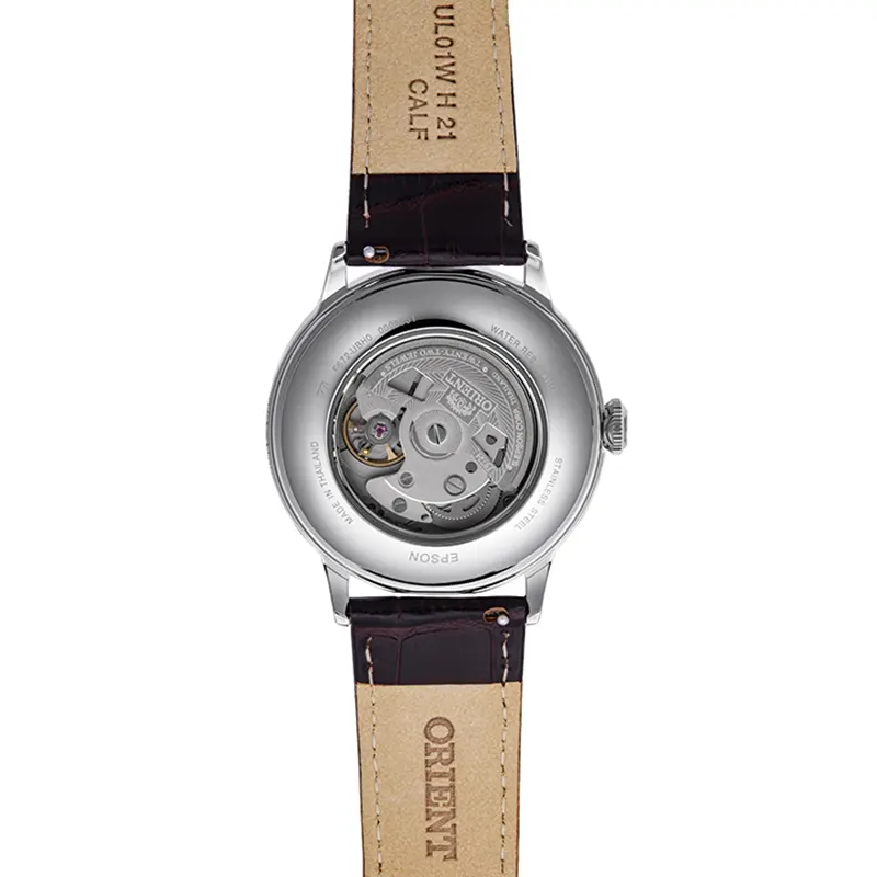 Orient Bambino Version II Bordeaux Dial Leather Men's Watch- RA-AC0026R